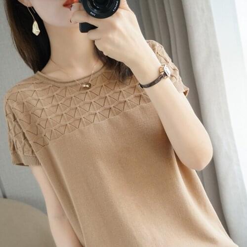 Womens short-sleeved T-shirt loose large size 3XL letters fashion chic simple wild womens Korean version 100% cotton casual