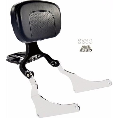 Chrome High Quality Fixed Mount&Black Multi Purpose Adjustable Driver Passenger Backrest For Harley 13-17 Breakout Models