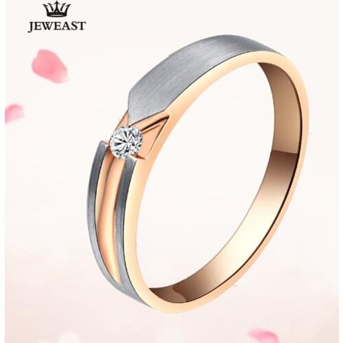 18K Gold Pure Gold Ring Real 18K Solid Gold Rings Good Beautiful Upscale Trendy Classic Party Fine Jewelry Hot Sell New 2020