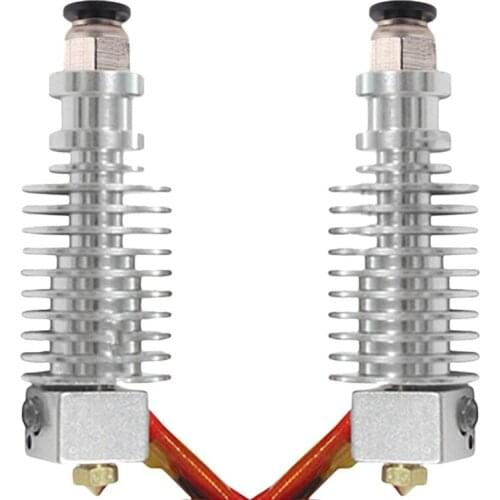 2Pcs Durable V5 J Head Hotend Extruder Hot 0.4mm 3D Printer Parts for Anycubic I3 Mega 3D Printer for 1.75mm Filament