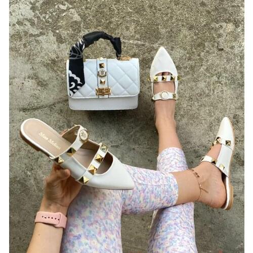 Miss Melisa White ballet shoes & bag set Code B123