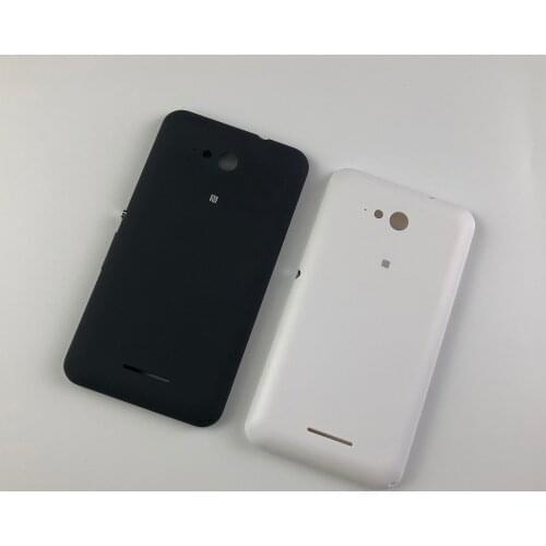 For Sony E4G Dual E2003 E2033 Housing Battery Cover Back Door Rear Cover and Power Volume Buttons+logo
