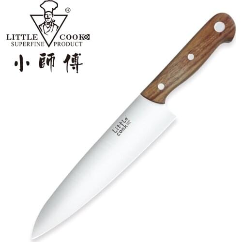 Little Cook Kitchen Sashimi Chef Knife Handmade fixed blade Chinese meat cleaver Sharp cheese vegetable cutter Cooking tools