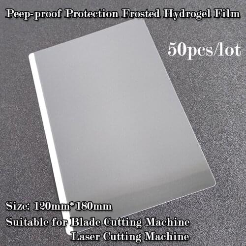 50pcs Privacy Matte Hydrogel Anti Glare Frosted Hydrogel Film For All Mobile Phone Universal TPU Peep-Proof For Blade Machine