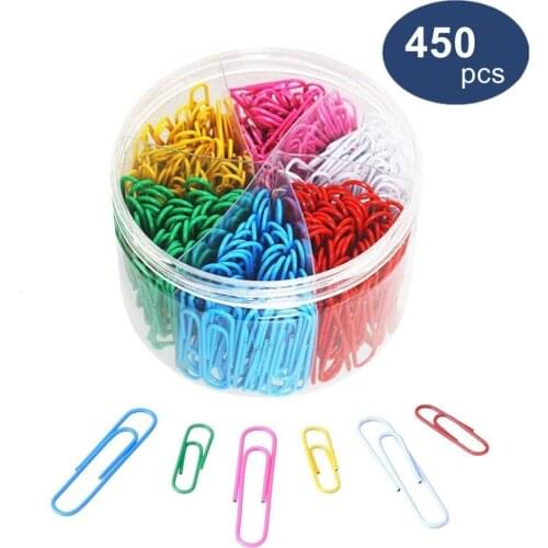 Metal-wrapped Color Office Paper Clips Multi-specified Bookmark Set Combination Photo Clip Stationery