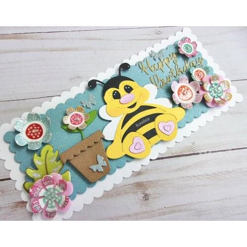 New Bee Bunny Girl Metal Cutting Dies Human Doll Stencil For DIY Craft Scrapbooking Cards Decorative