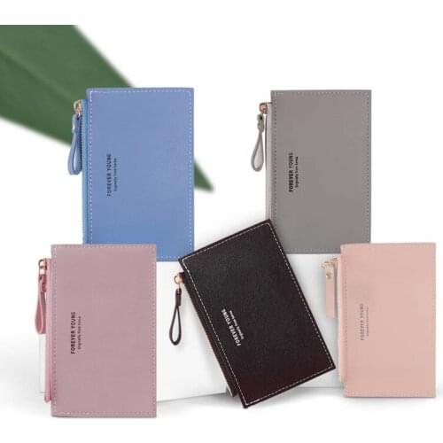 Mini Ladies Coin Purse Credit Card Card Case Fashion PU Function Zipper Ultra-thin Card Holder Mens and Womens Holiday Gifts