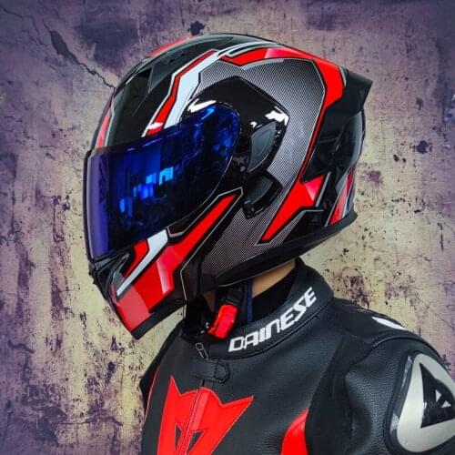 Motorcycle Helmet Dual Visor Full Face Modular Flip Up Crash Helmet Motocross Street Bike Racing Cycling Helmet Casco De Moto