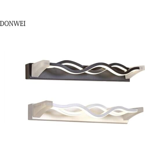 Nordic Creative led Mirror light 12W 34CM Acrylic Modern Bathroom Makeup Wall lamp Indoor Mirror Front Dresser Lights AC85-265V