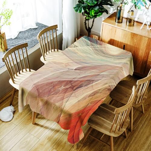 2020 New Creative Light Luxury Printed Polyester Waterproof Tablecloth Home Party Decoration Tablecloth