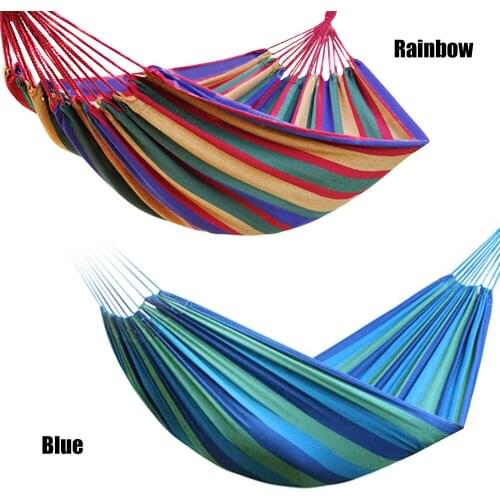 Single / Double Hammock Camping Hiking for Backyard Patio Porch Garden Indoor Outdoor Camping Hiking Outdoor Sleeping Bag