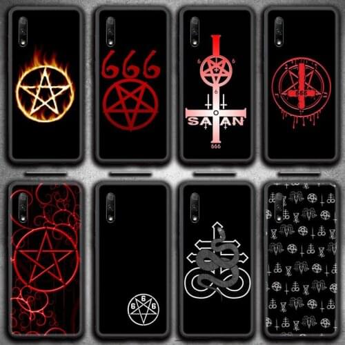 Pentagram 666 Demonic Satanic Phone Case For Huawei Nova 6se 7 7pro 7se honor 7A 8A 7C 9C Play