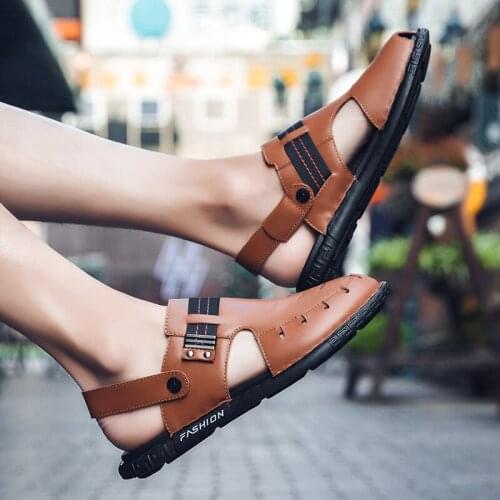 Mens Sandals Comfort Sandles For Men Sandals Summer Shoes Mens Genuine Leather Gladiator Big Sandal Vietnam Luxury Dress Beach