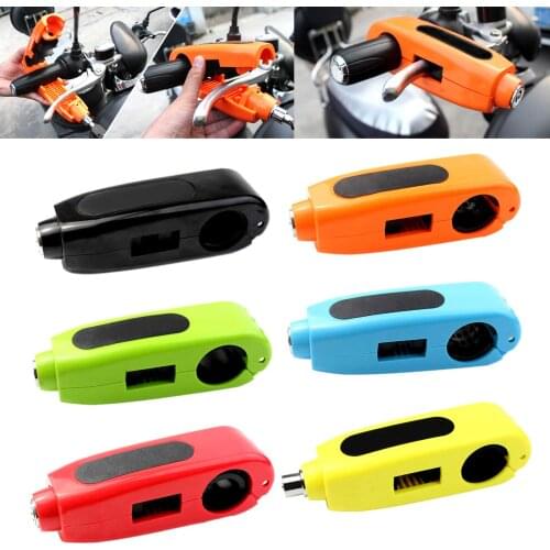 Motorcycle Grip Lock CNC Security Safety Locks Handlebar Handset Brake Lever Disc Locking Fit Scooter ATV Anti-theft Motor Lock