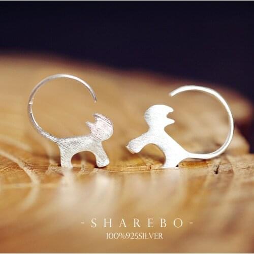 925 Sterling Silver Cat Clip on Earrings Ear Cuff For Women Girl Lady Without Piercing Earring Jewelry