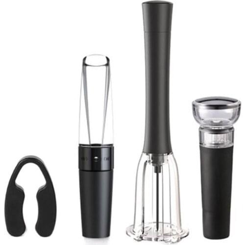 Wine Opener Set,Wine Bottle Corkscrew with Foil Cutter Aerator Pourer and Vacuum Seal Stopper Reusable Wine Accessories