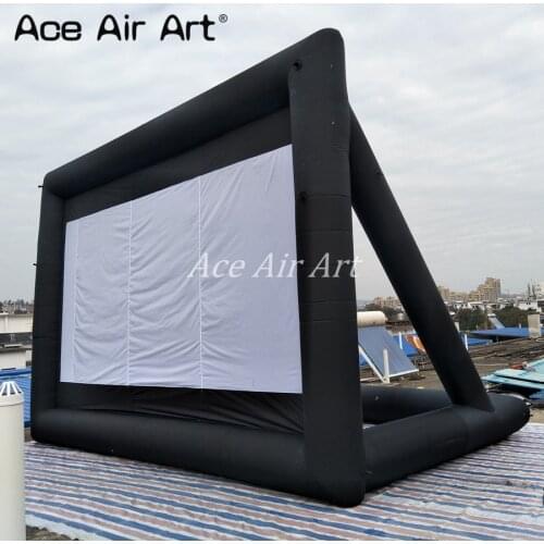 Ace Air Art offered 300 inches outdoor giant inflatable rear projection movie screen come with air blower
