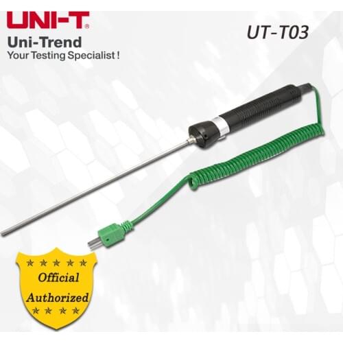 UNI-T UT-T03 Submersed thermocouple; range -50C~600C, suitable for liquid and gel body temperature measurement