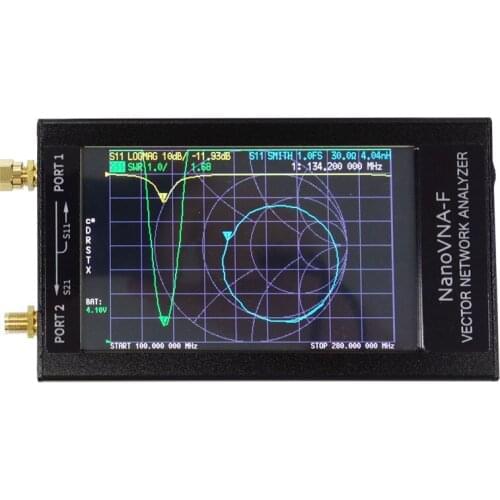 Newest NanoVNA-F Vector Network Analyzer VNA HF VHF UHF Antenna Analyzer Short Wave 4.3 Inch 50k-1GHz Built-in 5000mA Battery