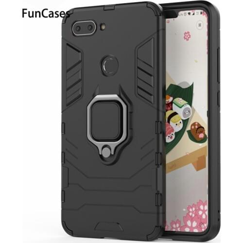 Xiaomi Mi 8 Lite CaseFor Xiaomi Mi8 Lite Car Holder Armor Cases Hard PC & Soft Silicone Cover For Xiaomi Mi 8 Lite 6.26"