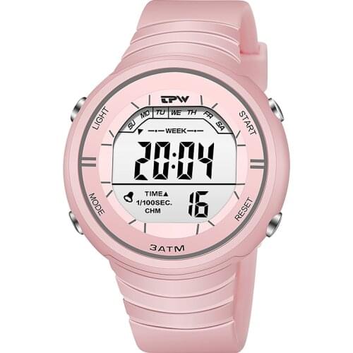 Macaron Color Women Digital Watch Fashion 3ATM Waterproof Lady Dress