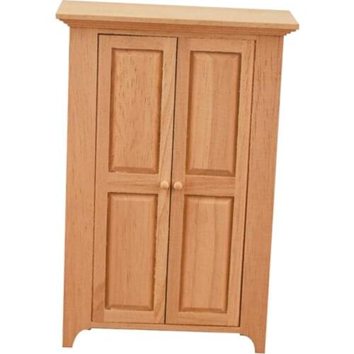 1:12 Dollhouse Miniature Furniture Cupboard Doll House Decor Cabinet Closet