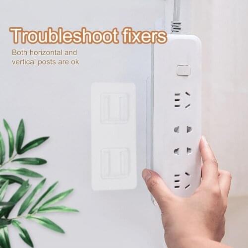 Multi Hooks 10PCS Double-sided Adhesive Wall Hooks Wall Storage Waterproof Clothes Hats Towel Hooks Kitchen Bath Door Hooks