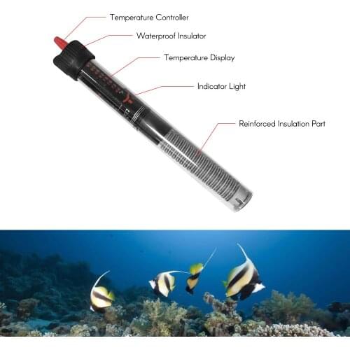 100W/200W/300W Aquarium Heater Submersible Explosion-proof Heating Rod Automatically Maintains Aquarium Accessories