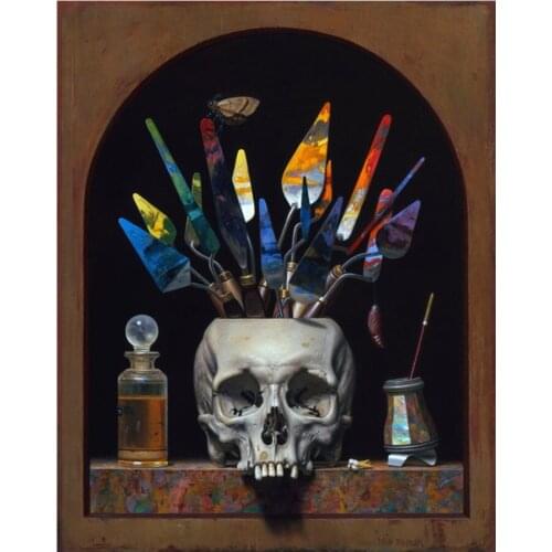 5D Diamond Painting People Dark Evil skull Diamond Embroidery Cross Stitch Kit Mosaic Picture Wedding Gift Bedroom Decoration