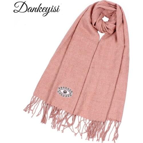 DANKEYISI Winter Warm Long Women Scarf Female Cashmere Oversized Bandana Scarf Men Blanket Scarf Shawls Ladies Tassel Scarves