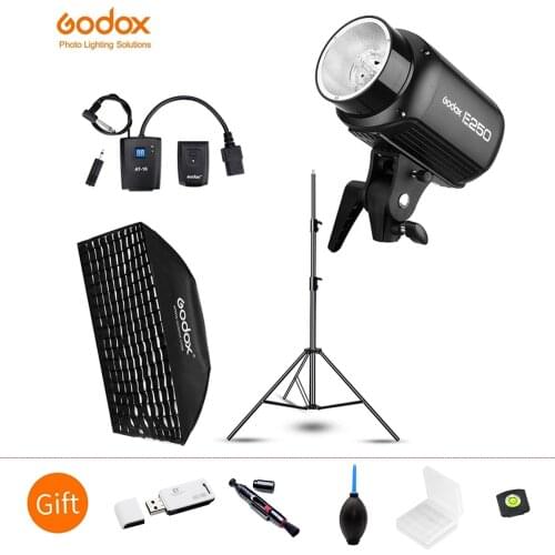 Godox E250 250Ws Fotografia In Studio Flash Strobe Light + 50x70 cm Gird Softbox + 180 centimetri Light Stand + A-16 di Trigger