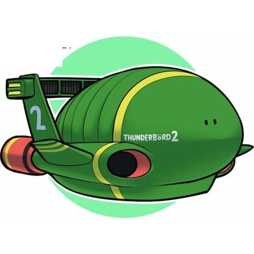 Personality Thunderbird 2 Waterproof Decal Funny Car Sticker Creative Refrigerator Surfboard Sunscreen Decor Apply To Car Window