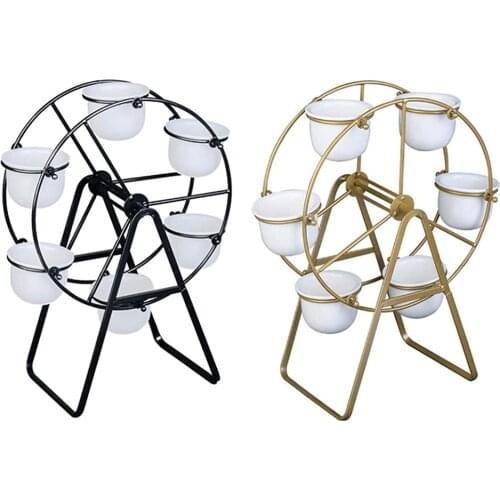 Ferris Wheel Succulent Planter Plant Stand Ceramic Plant Pot Display