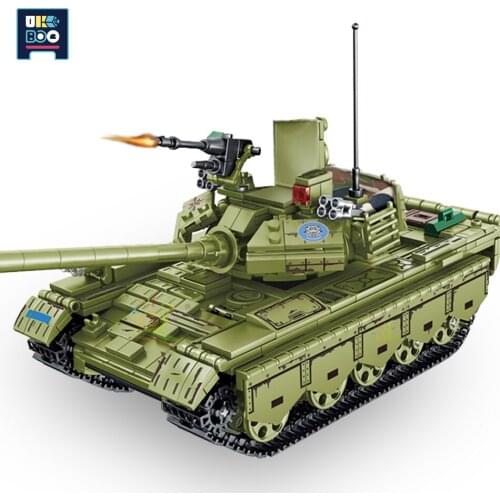 Military WW2 Model 59 Medium Tank Building Blocks City Weapon Army Soldier Figure Tank Vehicle Bricks Christmas Toys Children