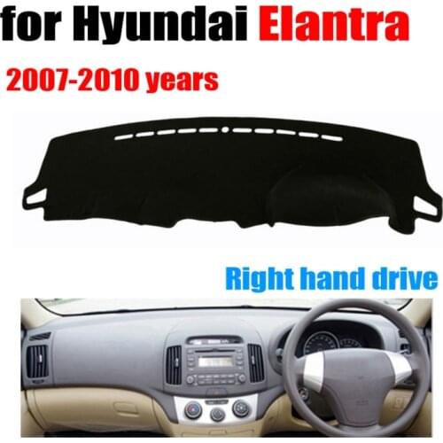 Car dashboard cover mat for Hyundai Elantra 2007-2010 years Right hand drive dashmat pad dash cover auto dashboard accessories