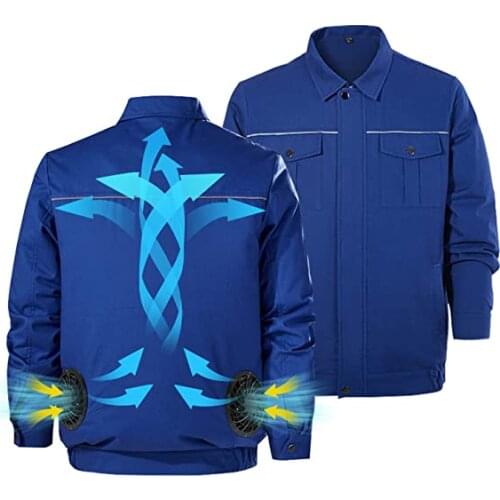 Summer Sport Fan Air Condition Cool Man Woman Travel Ultralight Brand Outdoor Vest Clothes Jacket Sun Windbreaker Fishing Worker