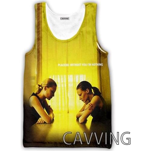 CAVVING 3D Printed Placebo Rock Tank Tops Harajuku Vest Summer Undershirt Shirts Streetwear for Men/women