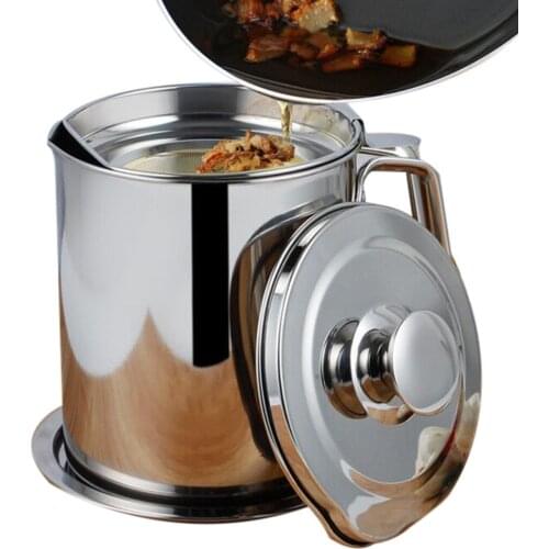 Multifunction 304 Stainless Steel 1100ml Gravy Oil Soup Fat Separator Grease Oiler Filter Strainer Bowl Kitchen Cooking Tools