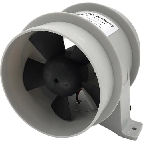 Marine 12V Quiet Blower Water Resistant High Air Flow - 4 Inch Diameter
