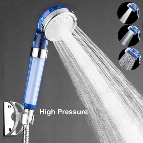 Bathroom High Pressure Shower Head PP Cotton Filter Purifier Rust and Dust 3 Modes Rainfall Jetting Massage Spa Shower head