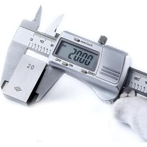 Industrial Digital Display Caliper, High Precision Vernier Caliper Stainless Steel 0-150-200-300mm ruler