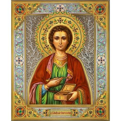 Religion 3D Diy Diamond Painting Cross Stitch Teresa Took The Box Needlework Diamond Embroidery Full Diamond Decorative Stickers