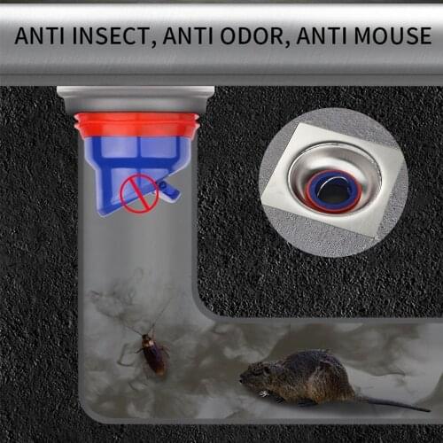 Cheapest Shower Floor Strainer Plug Trap Siphon Sink Kitchen Bathroom Water Drain Filter Anti Odor Insect Prevention Deodorant