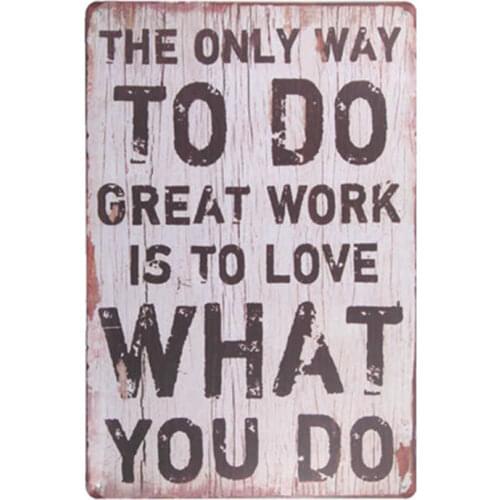 Shabby Chic New whats working Sign Antique Craft Bar Home Tin Wall Plaque Decoration