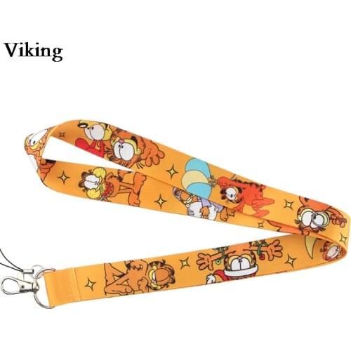 Cartoon Cat Lanyard for Keys Phone Cute Neck Strap Hang Rope Student Card Working Bagde Holder Lanyard Kids Accessories G0533