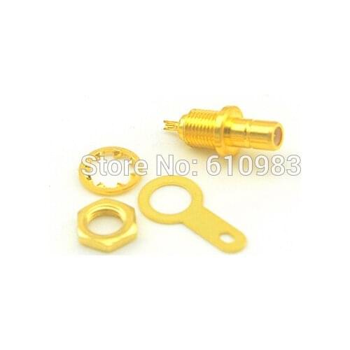 SMB Solder Cup Goldplated RF Connector SMB Male Plug Bulkhead with Solder Cup Straight Conector