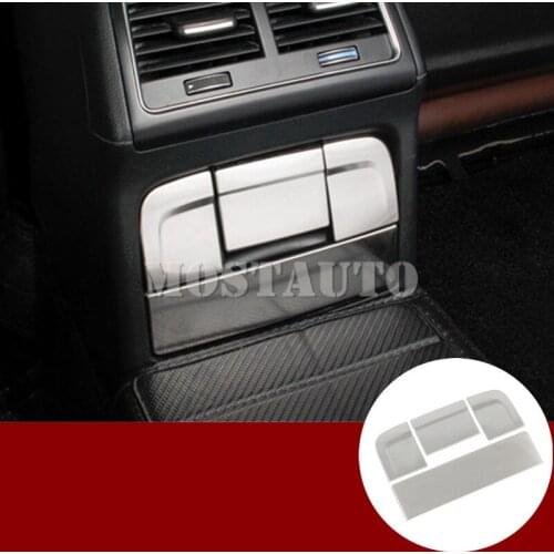 For Audi Q5 8R Inner Console Rear Cigarette Ashtray Frame Cover 2009-2015 4pcs Car Accessories Interior Car Decor Car Trim