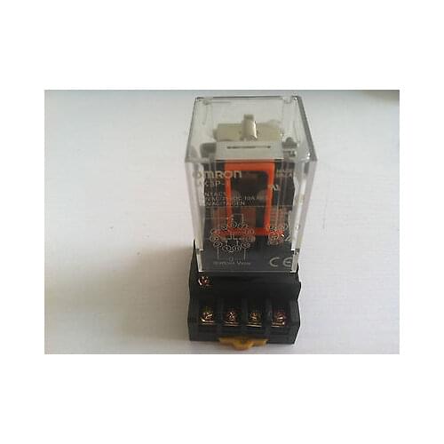1 set OMRON MKS3P AC 220V Power Relay 11-Pin 3NO 3NC 10A 250VAC 3PDT With Base