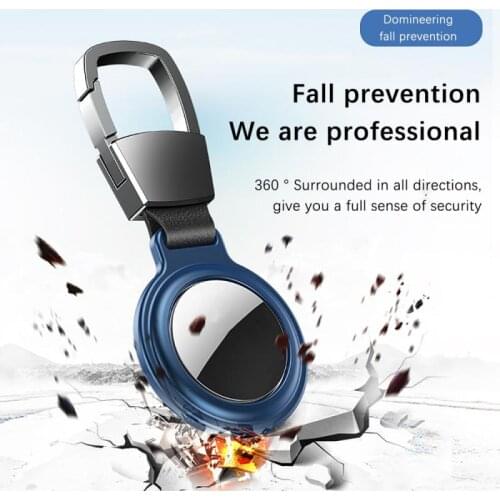 360 Full Magnetic Case For Airtags Metal Bumper Sleeve Antilost Device Keychain Wireless Tracker Cover For IPhone 12 Pro Case