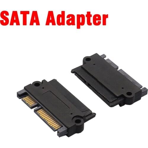 5Gbps SFF 8482 SAS to SATA 7p + 15p 22Pin 180 Degree Angle Computer Adapter Converter Straight Head Durable Portable For PC